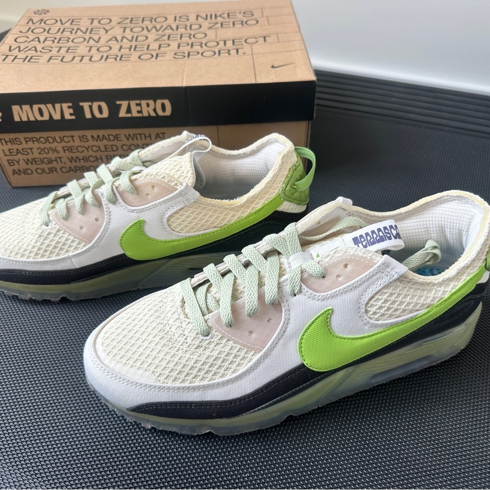 Nike Air Max Terrascape 90 — White & Volt Green